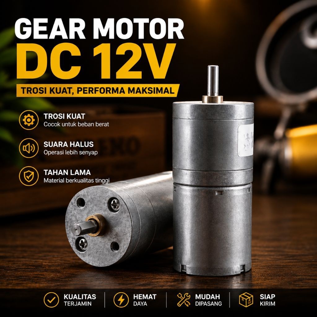 Dinamo / Motor DC Gearbox 25GA370 12-24volt