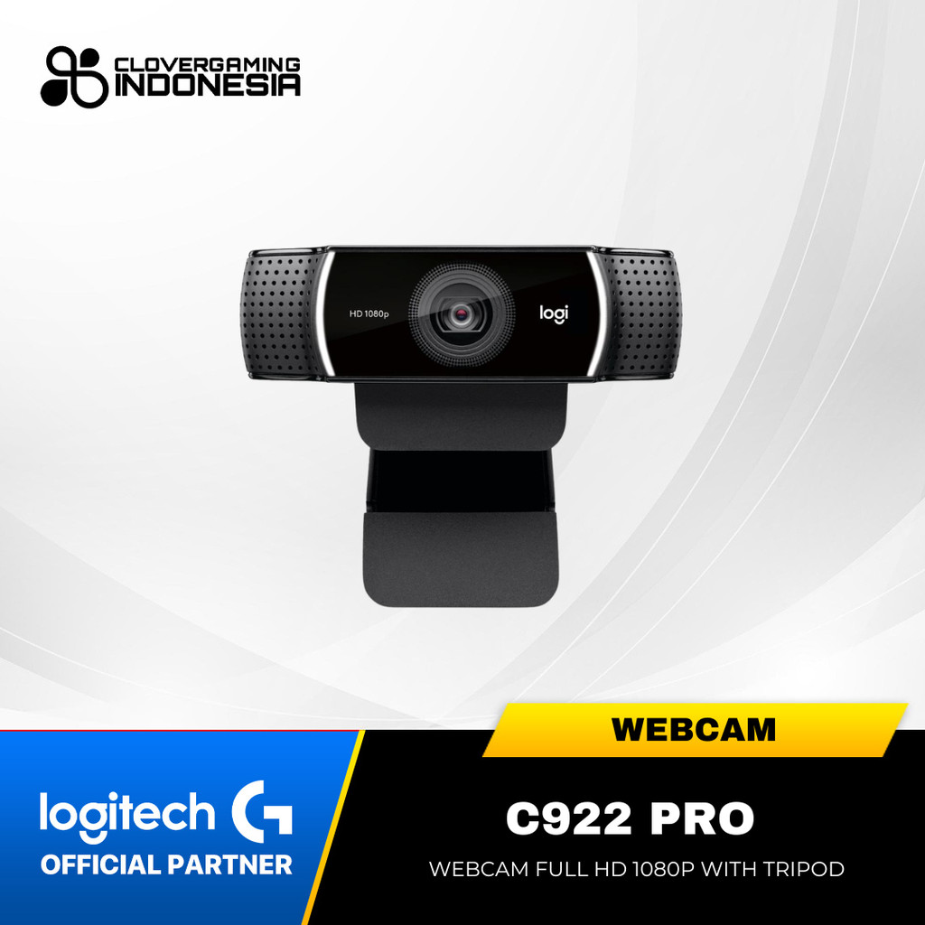 Logitech C922 Pro - HD 1080p Stream Webcam + Tripod