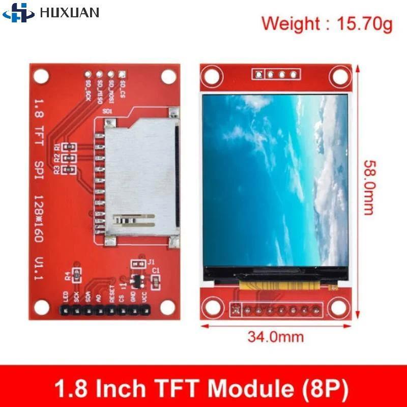 1PCS Modul Layar LCD 1.8 Inci TFT LCD Modul ST7735 SPI Serial 51 Driver 4 IO Driver Resolusi TFT Unt
