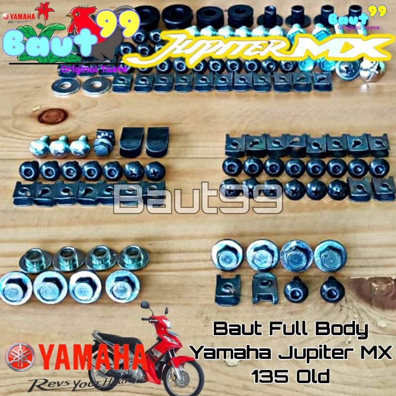 Baut Fullset bodi Yamaha Jupiter MX 135 Old/Full bodi