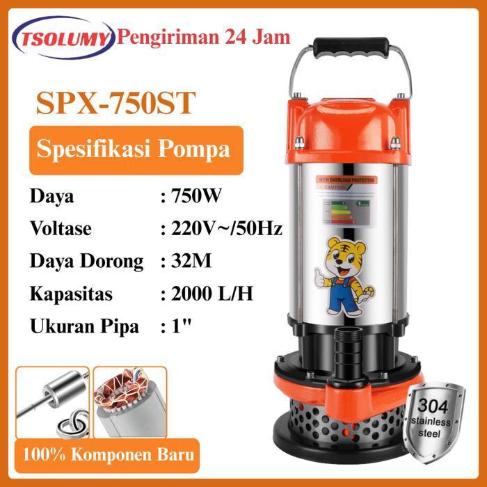 tsolumy SPX-750ST Pompa Celup Air Kotor