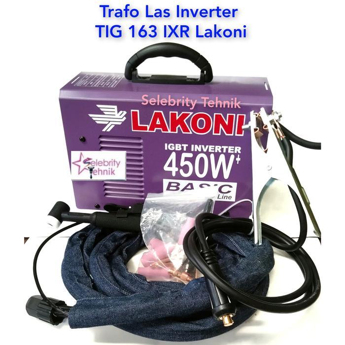 MESIN LAS INVERTER ARGON 450 WATT BASIC TIG 163 IXR LAKONI / TRAFO LAS ARGON BASIC TIG 163IXR - alfa