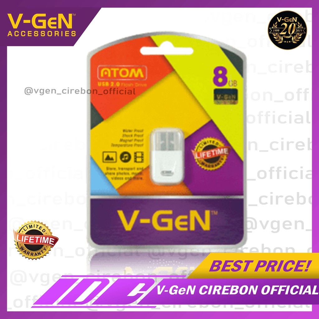Flashdisk V-GeN Atom 8GB - 128GB Original