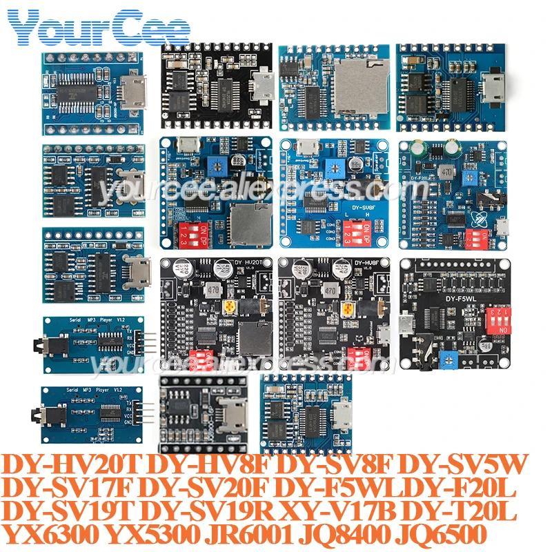 Voice Playback Module DY-SV17F DY-SV5W DY-SV8F DY-HV20T DY-HV8F DY-SV19R SV20F F5WL MP3 Player UART 