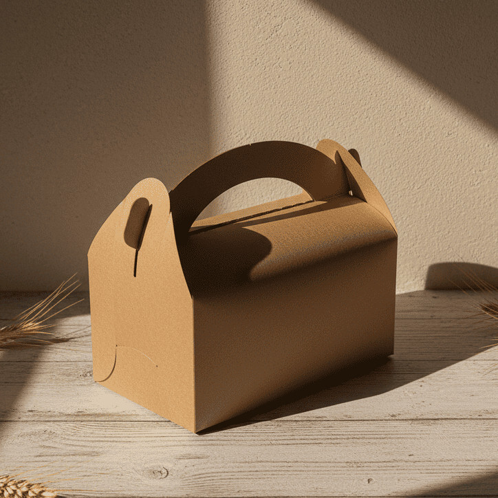 Gable Box Kraft : 16x9x8 Cm / Snack Box / Fried Chicken Box / Kotak Ayam Goreng, By Nara