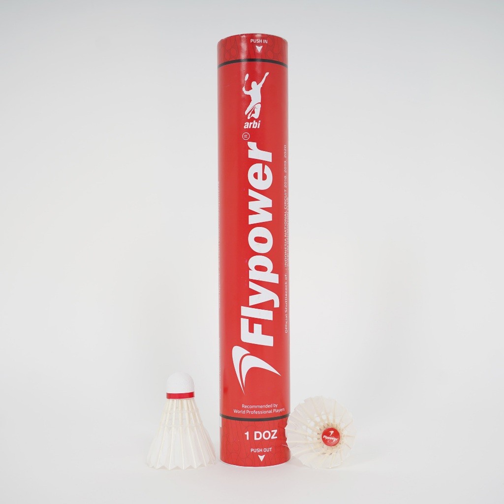 TERLARIS Flypower Red Shuttlecock Badminton | Kok Bulutangkis | Kok Badminton