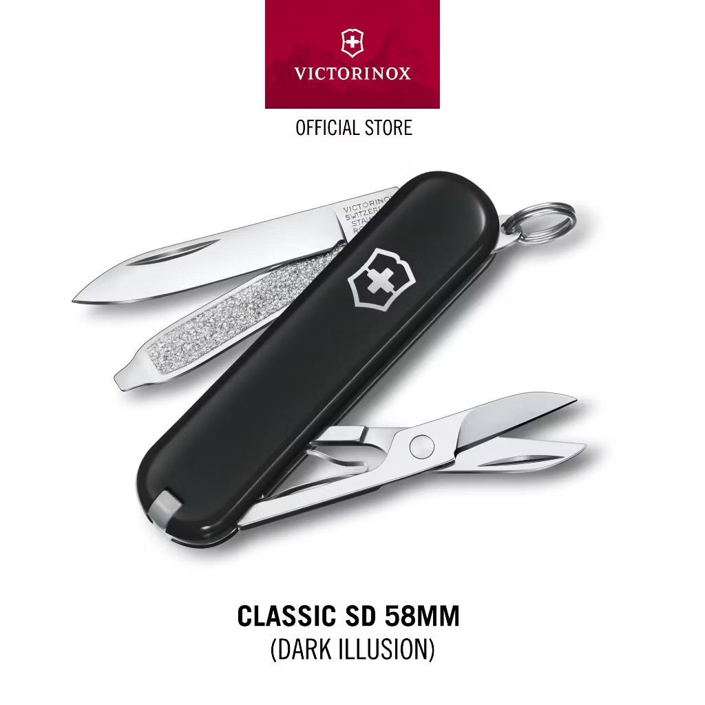 Victorinox Classic SD, 58 mm, [Pisau Lipat] Swiss Army Knife