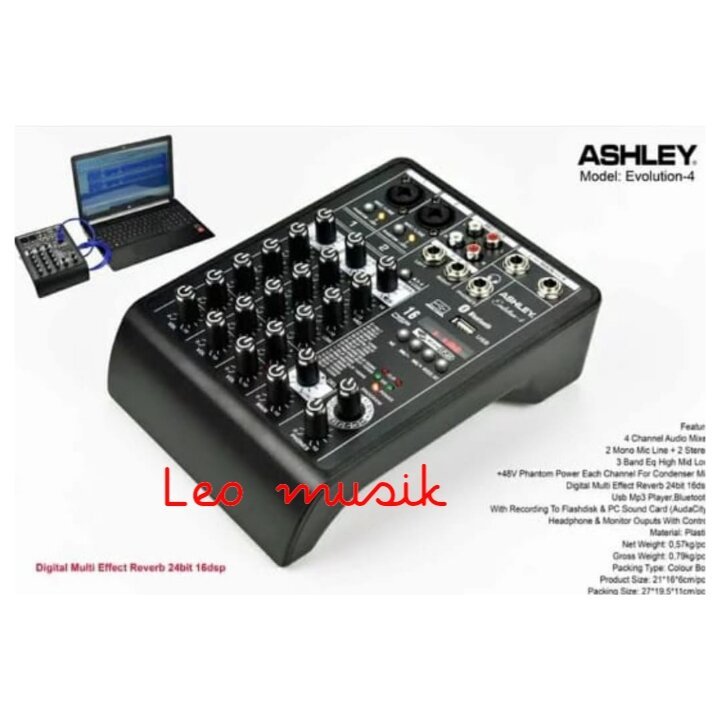 MIXER ASHLEY EVOLUTION 4 ORIGINAL MIXER 4 CHANNEL