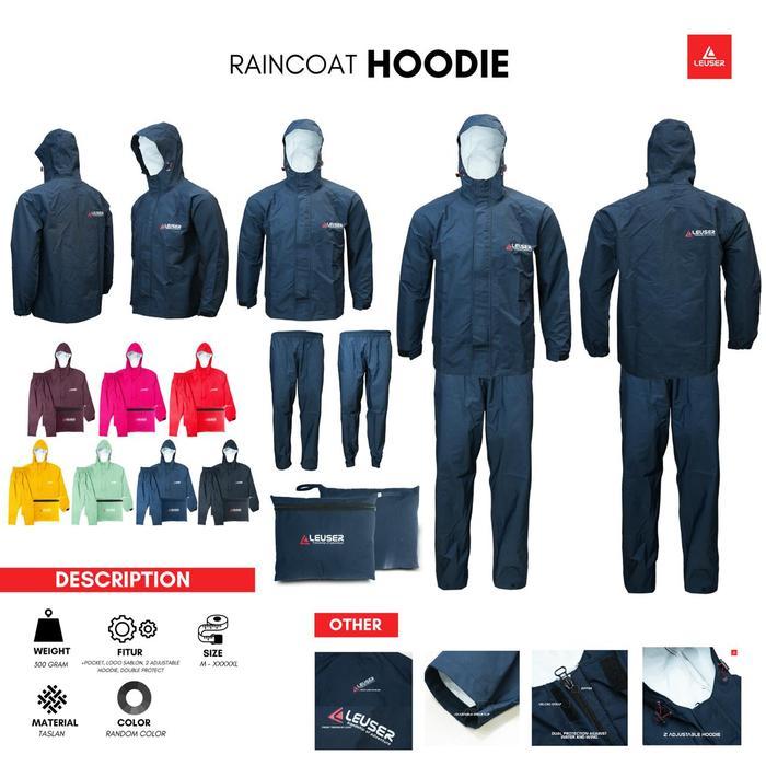 Leuser Raincoat+ Hoodie unisex - M, RANDOM