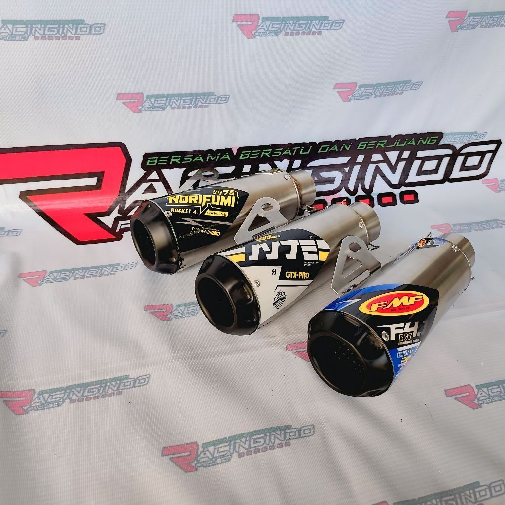 Slencer Norifumi GTX slencer only bebek modif trail dll supra x jupiter karisma revo smash mx 135 wa
