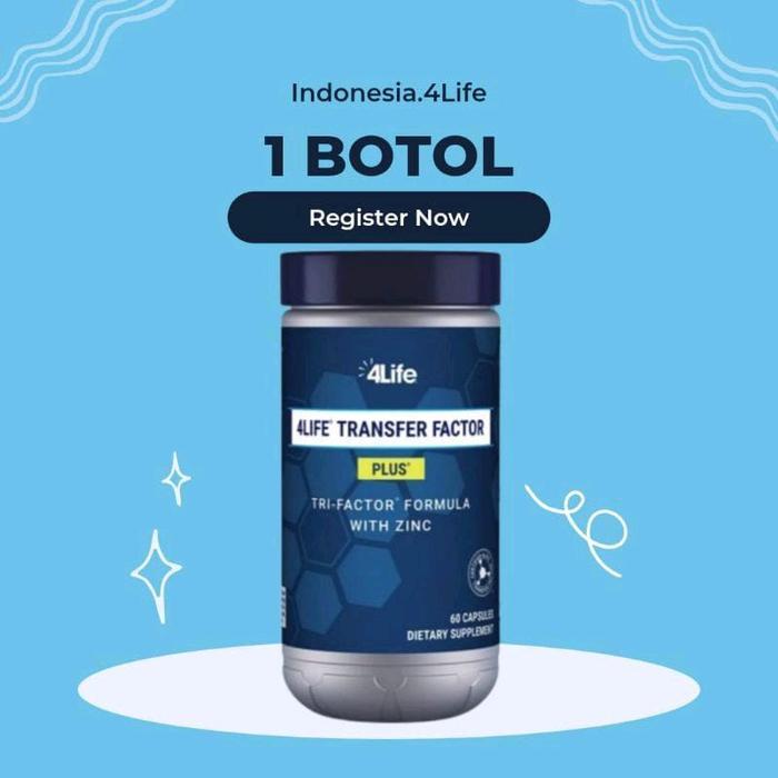 4LIFE TRANSFER FACTOR PLUS Formula @Isi 90 Kapsul - Suplemen Kekebalan Imun Tubuh Terbaik - PAKET 1 