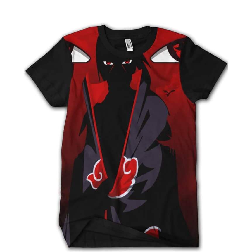 PROMO Kaos 3D Anime Itachi Uchiha Eyes | ClashNime Distro