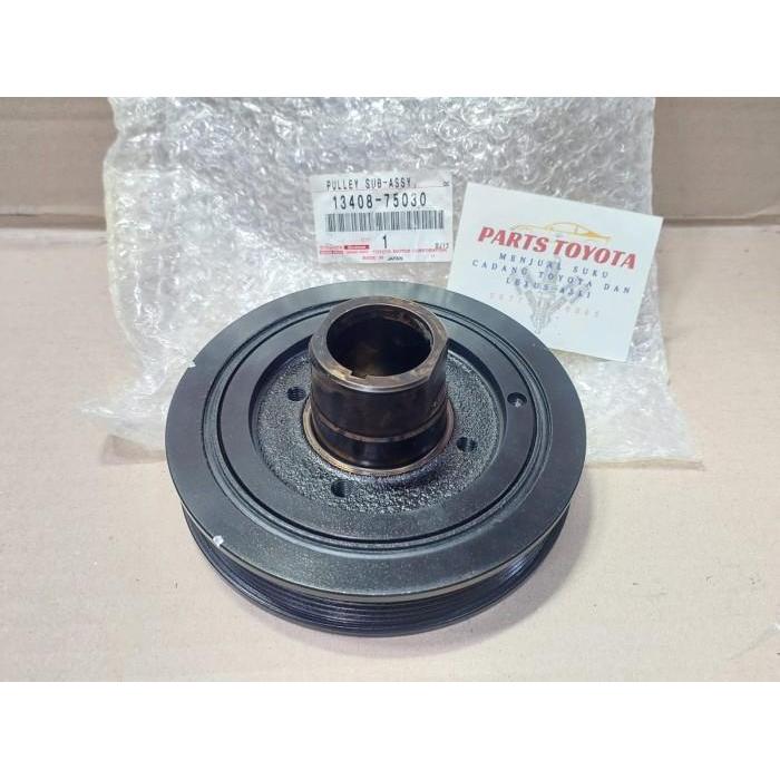 Pulley Puli Puly Kruk Ker As Kijang LGX Krista 2000cc 13408-75030 Asli SPAREPART NEW