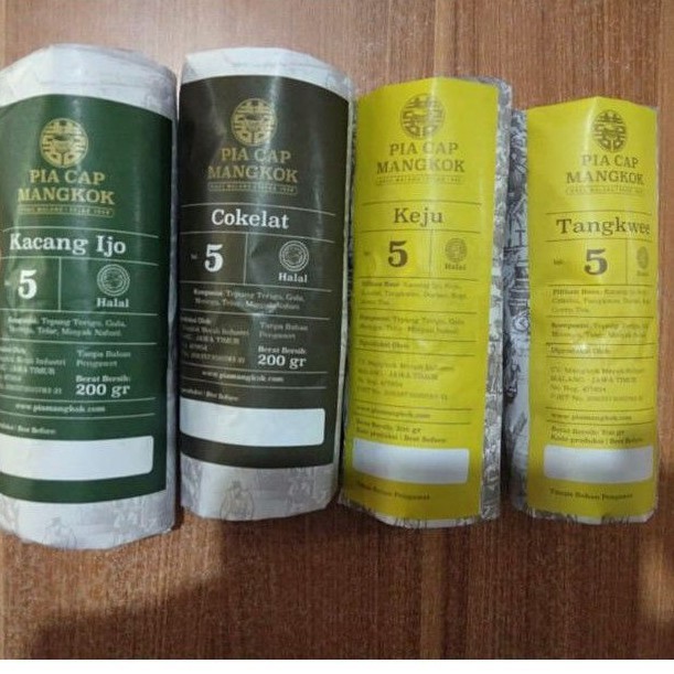 STOK LANGKA Pia Mangkok Malang isi5, rasa Keju, Coklat, Kacang Ijo, Tangkwe