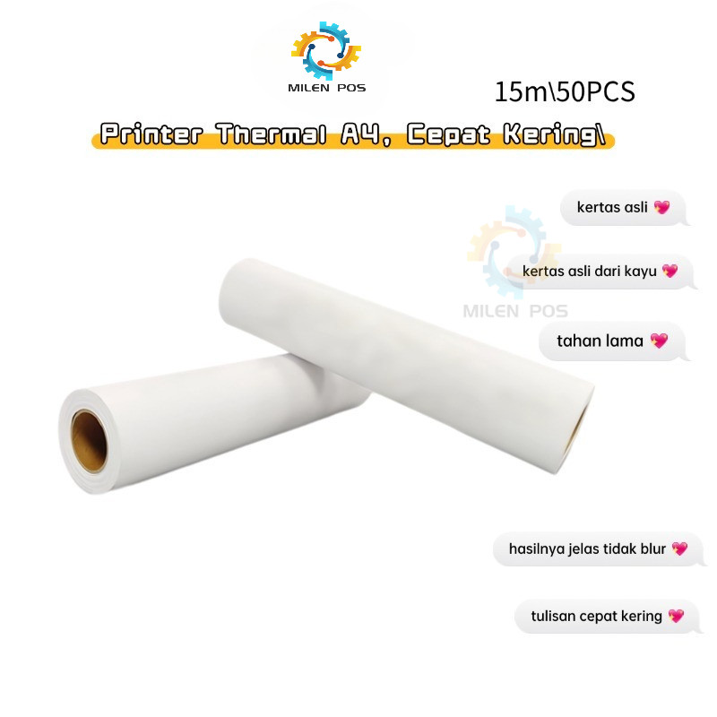 Thermal Paper A4 compatible Printer A401 / Kertas thermal A4 printer A401