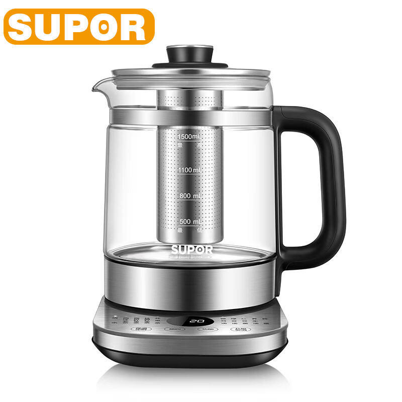 SUPOR Electric Kettle 1.5L Health Pot Multifunctional Office Electric Cooking Pot 304 Stainless Stee