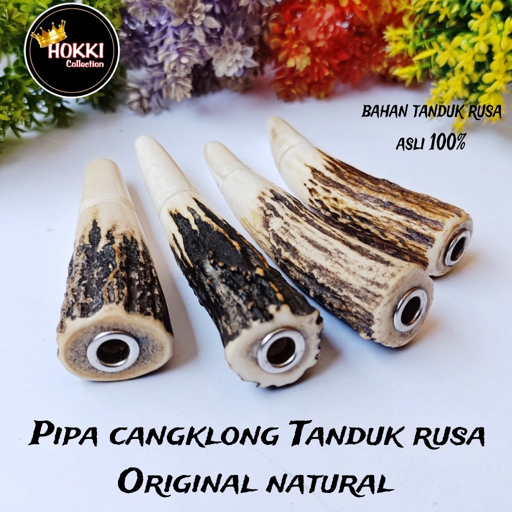 Pipa Once Cangklong Tanduk Rusa Original Gurih Model Natural