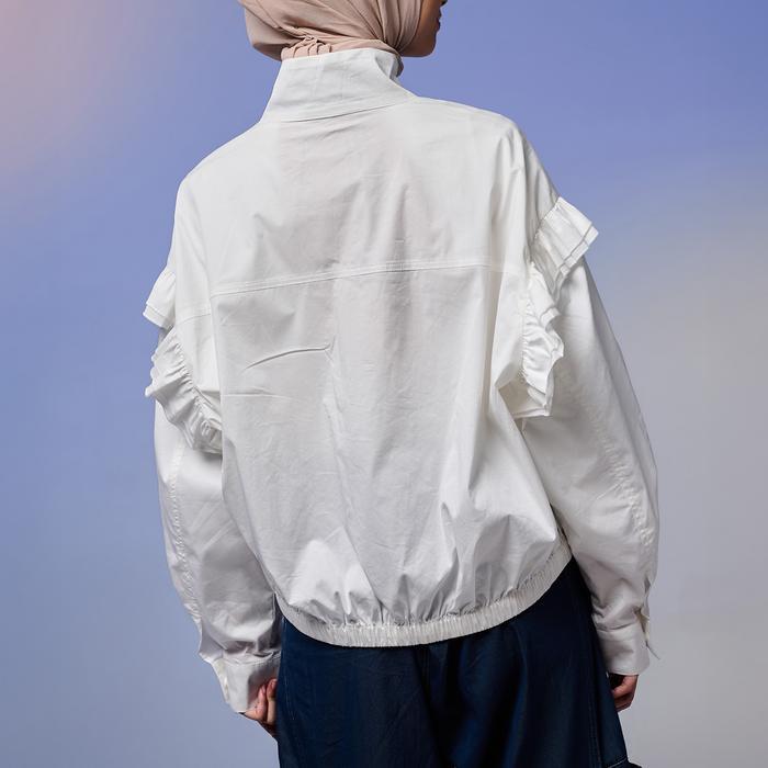ZM Zaskia Mecca - Dovely Jacket Daily Outfit - White