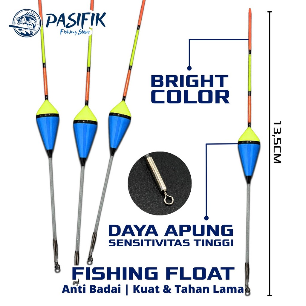 Pelampung Pancing Fixed Float Daya Apung Tinggi Anti Badai Sensitivitas Maksimal & Kuat Tahan Air