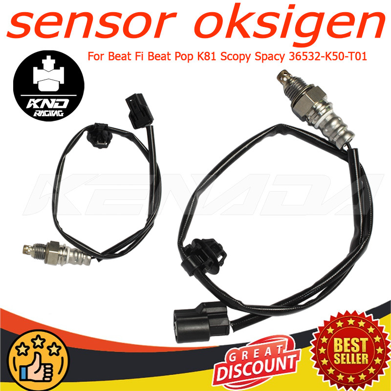 Sensor Oksigen Sensor O2 Knalpot Kabel Soket 36532-K50-T01 Untuk BeAT POP eSP K61 2014-2019 BeAT Spo
