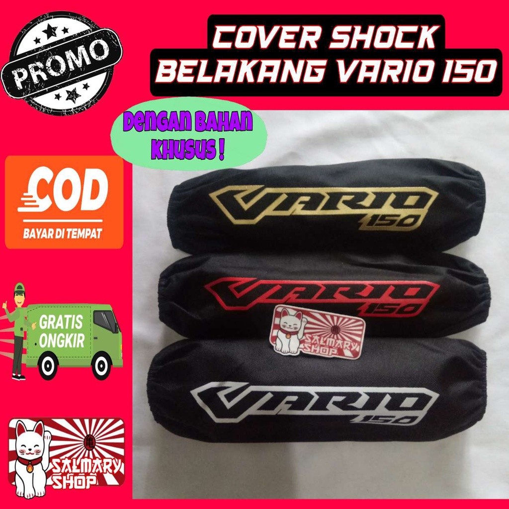 Sarung Shockbreaker Vario 150 Cover Sokbreker Belakang Pelindung Shok Sepeda Motor Shock Honda Vario