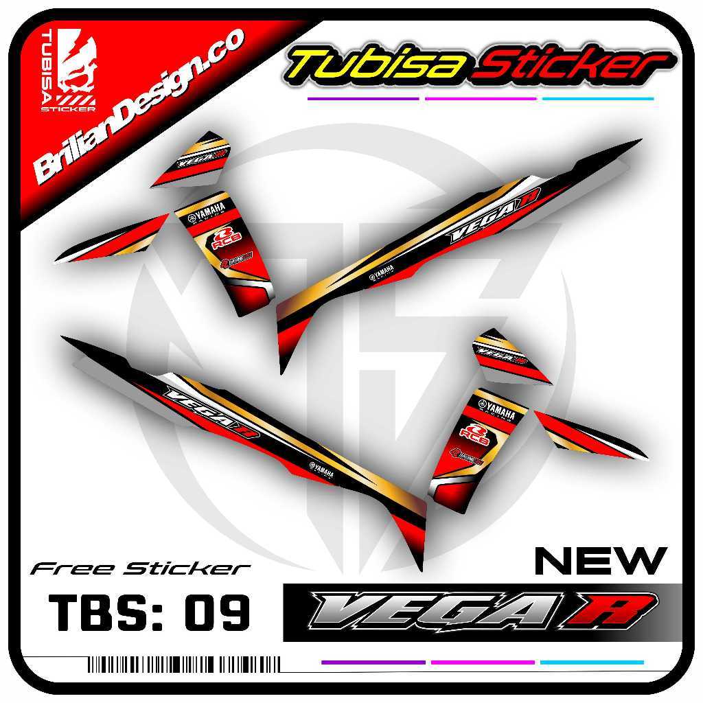 Sticker Striping Variasi New Vega R - Stiker Striping Motor New Vega R