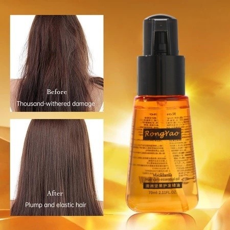 Korean Hair Serum 100% Original Vitamin Rambut Rontok Repair 70ml Minyak Argan Dan Macadamia Nut Oil