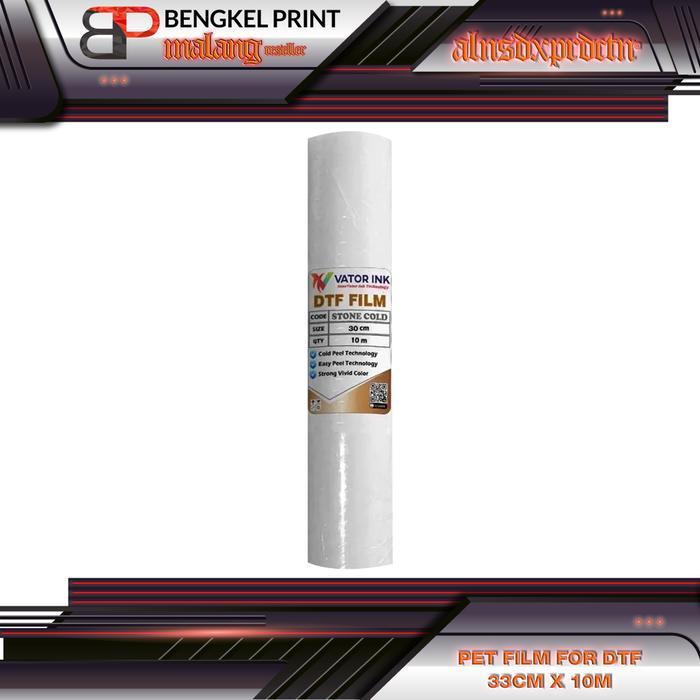 PET Film DTF A3 STONE COLD, Grade A, Rhino 33cm x 10 meter - Stone Cold 30cm