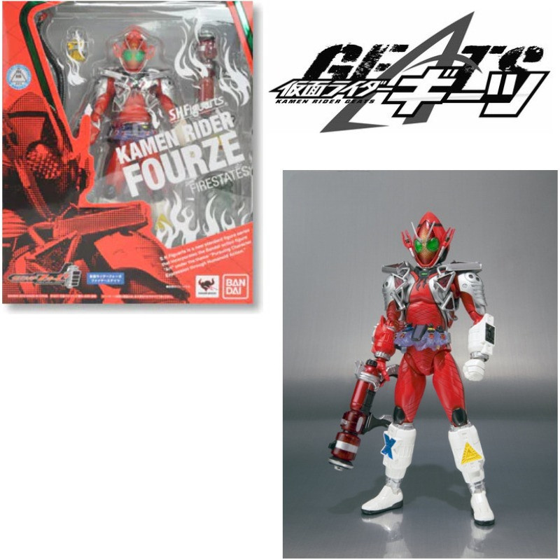 In stock Kamen Rider Fourze Flame State leda world toy store labbubu Mecha model collect Holiday Gif