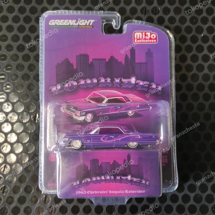 GREENLIGHT LOWRIDER - 1963 CHEVROLET IMPALA LOWRIDER PURPLE BEST