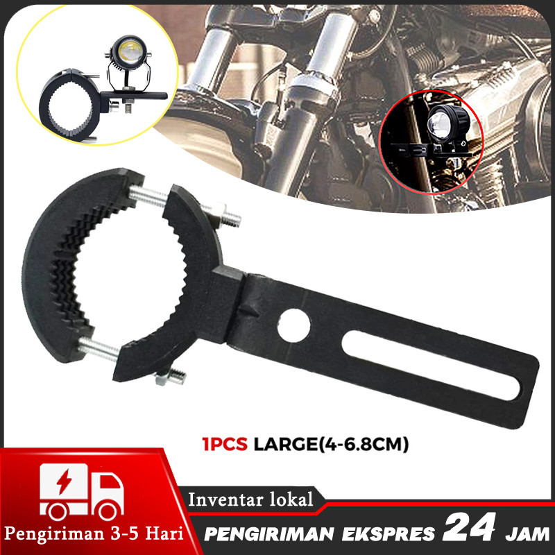 Breket Lampu Tembak Dudukan Lampu Tembak Motor Universal Bracket Dudukan Lampu Depan Bumper