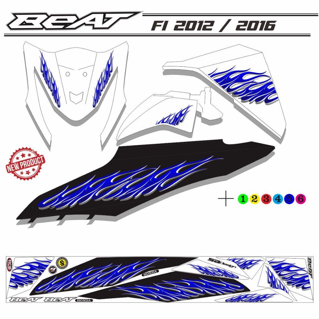 VARIASI / STIKER BEAT FI 2013 VARIASI STRIPING BEAT FI 2015