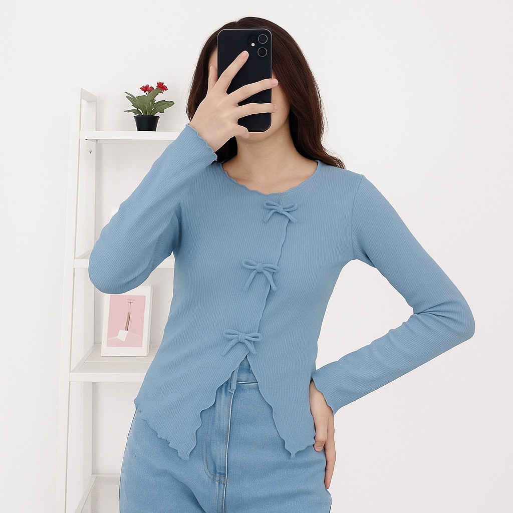 Neta Blouse Knit Top Korean Pita Top