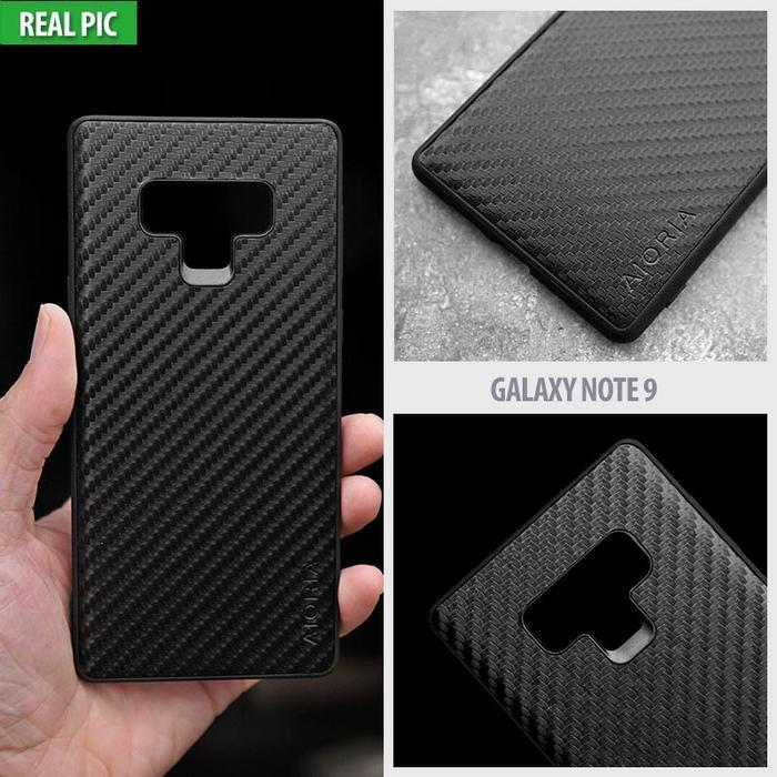 [PROMO] Casing Samsung Galaxy Note 9 10 Plus AIORIA Carbon Fiber Soft Case - Note 9