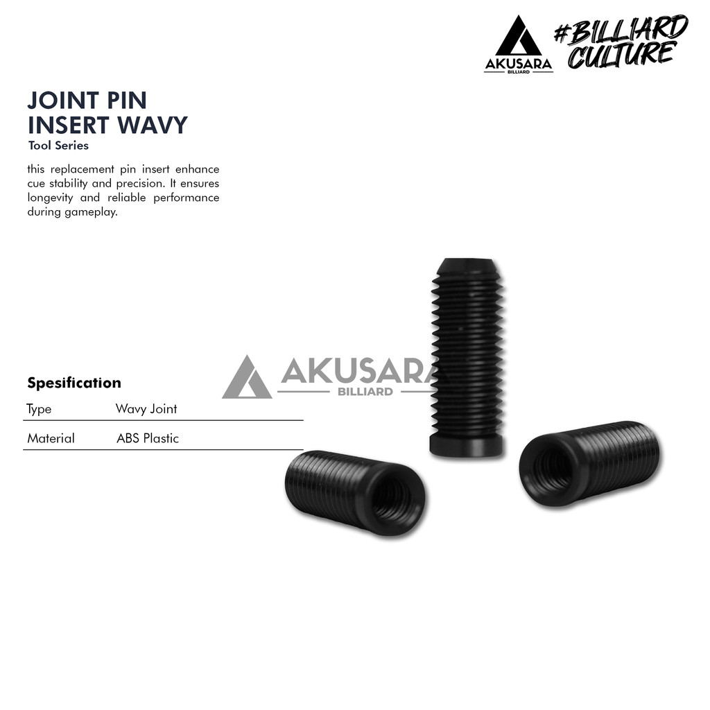 Joint Shaft Wavy Stik Cue Billiard - Shaft Only