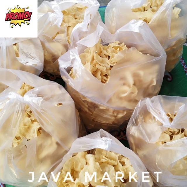 Keripik Gadung Mentah 1Kg | Kerupuk Gadung Tulungagung Tipis | Opak Gadung Gurih Renyah Siap Goreng