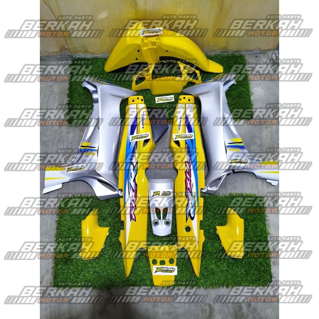 Cover Body Fizr Full Set Halus Body Fizr Dualtone Kuning silver Body Set Halus Yamaha Fizr F1zr