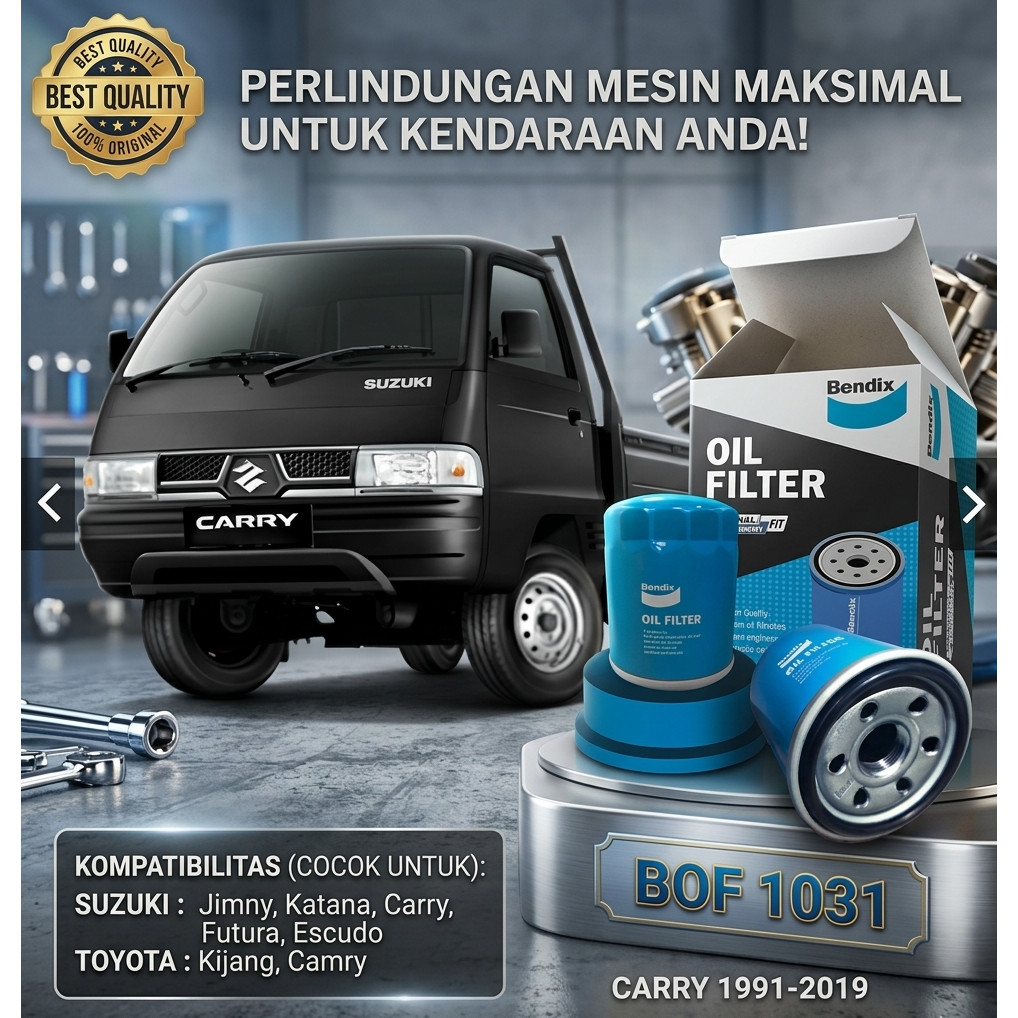 Bendix Filter Oli Saringan Oli Mobil Suzuki Carry Futura 1991-2019 BOF1031