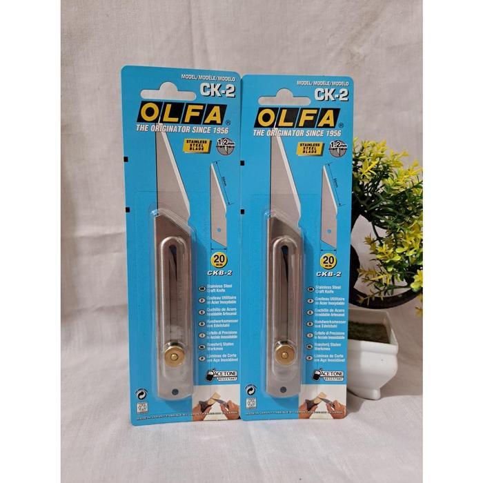 OLFA CK-2 Pisau Cutter Tanaman Stainless Steel Craft Knife - CutterSet