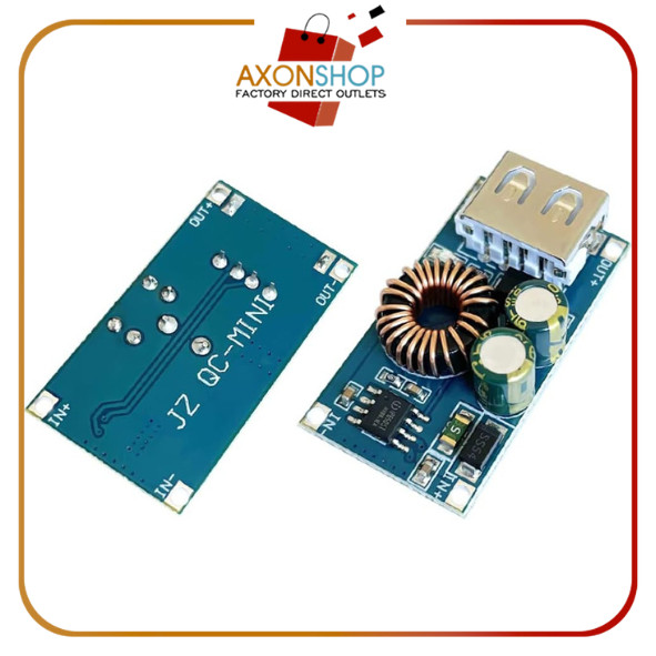 AXON Modul Step Down Usb Dc 12v 24v Ke 5v QC3.0 Quick Charge QCMINI