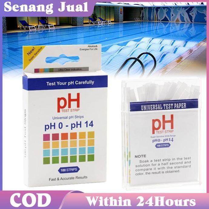 CHIEDRO 100 Pcs Kertas Lakmus PH Air / Kertas Indikator Universal PH Indikator / Kertas PH Meter