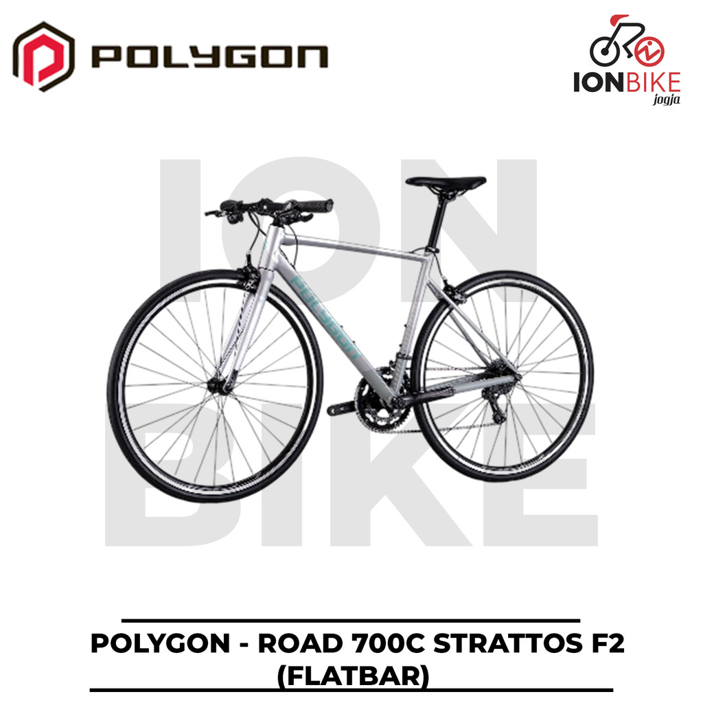 Sepeda Urban Roadbike Polygon Strattos F2 700c Terbaru Shimano Claris 8 Speed - 700 C Road Fitness B