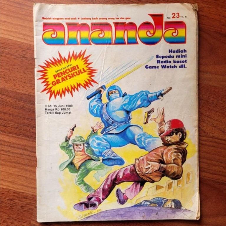 Majalah mingguan anak - Ananda nomor 23 tahun 1989