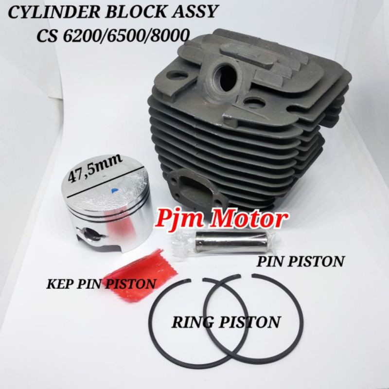 COD PRECO Cylinder Block Boring blok Komplit Mesin Chainsaw Senso sinso 628 6200 6500 6800 8000 9000