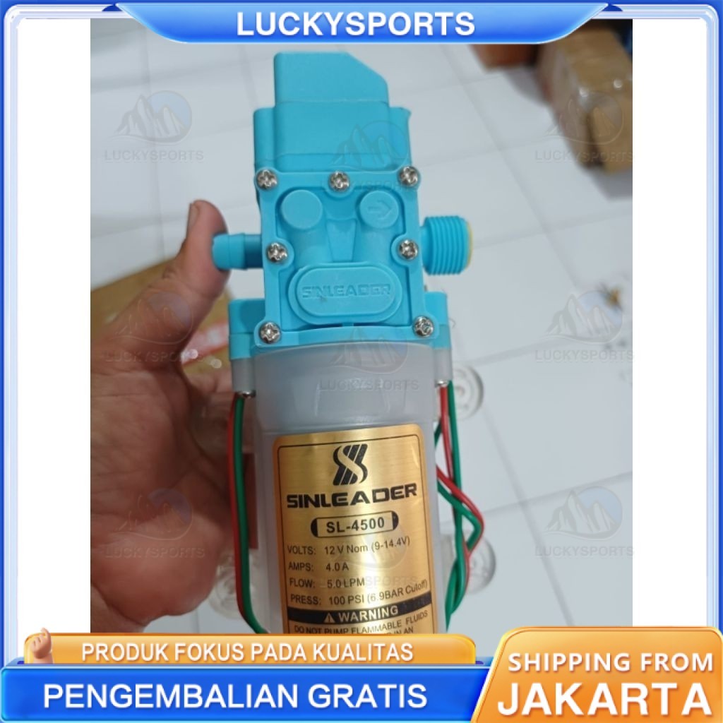 Pompa DC Dinamo Sprayer elektrik Sinleader Transparant 4949 - Otomatis Bertekanan tinggi