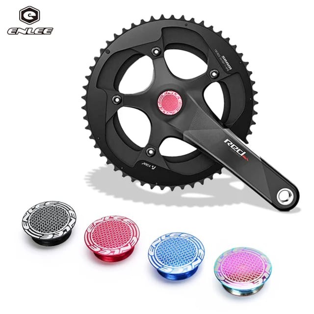Foto Enlee Penutup cover crank HT2 dust cover kanan alloy tutup hollowtech sepeda mtb HT 2
