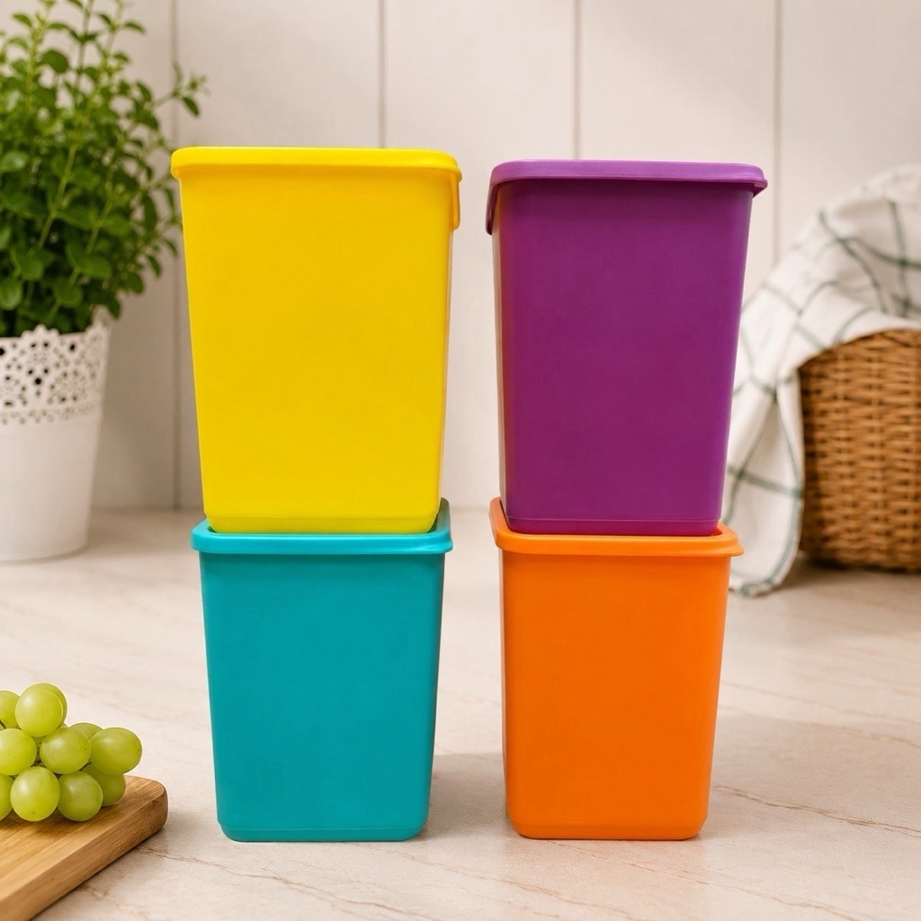 Tupperware large tropical fiesta 1,8L large happy time large summer fresh toples lebaran