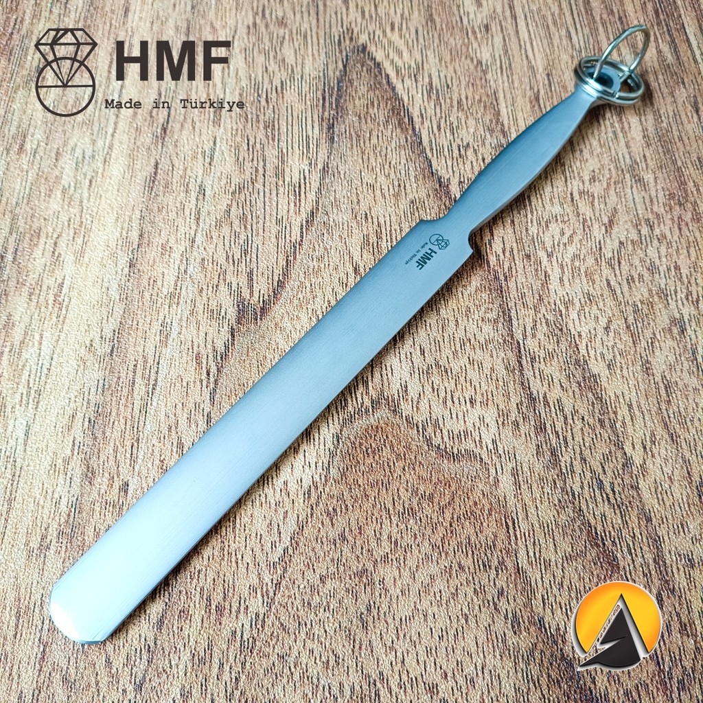 Sharpening steel pengasah pisau balkan steel hmf 25 cm oval made in turki original