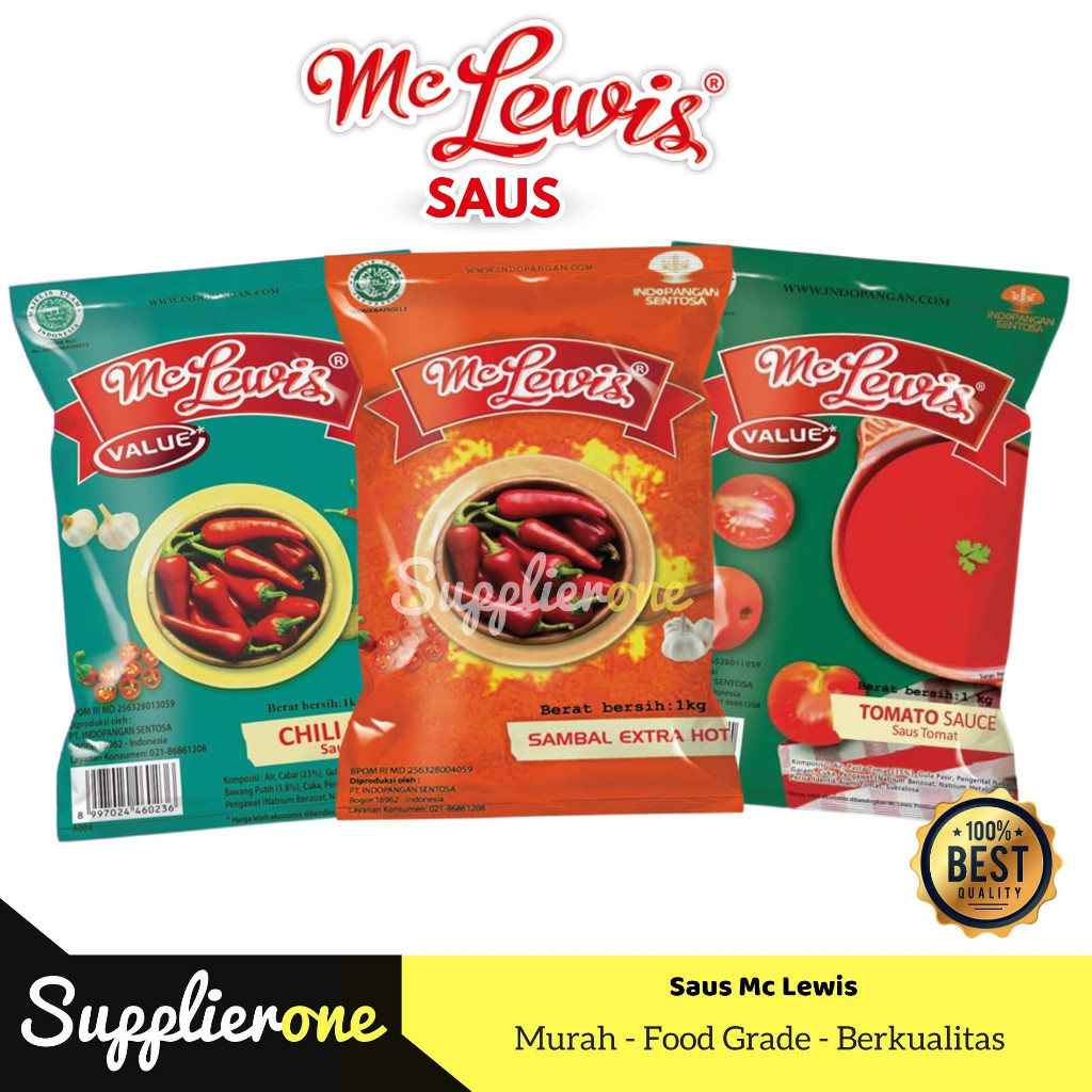Saus Mc Lewis / Saus Tomat / Saus Cabai / Saus Extra Pedas Mc Lewis