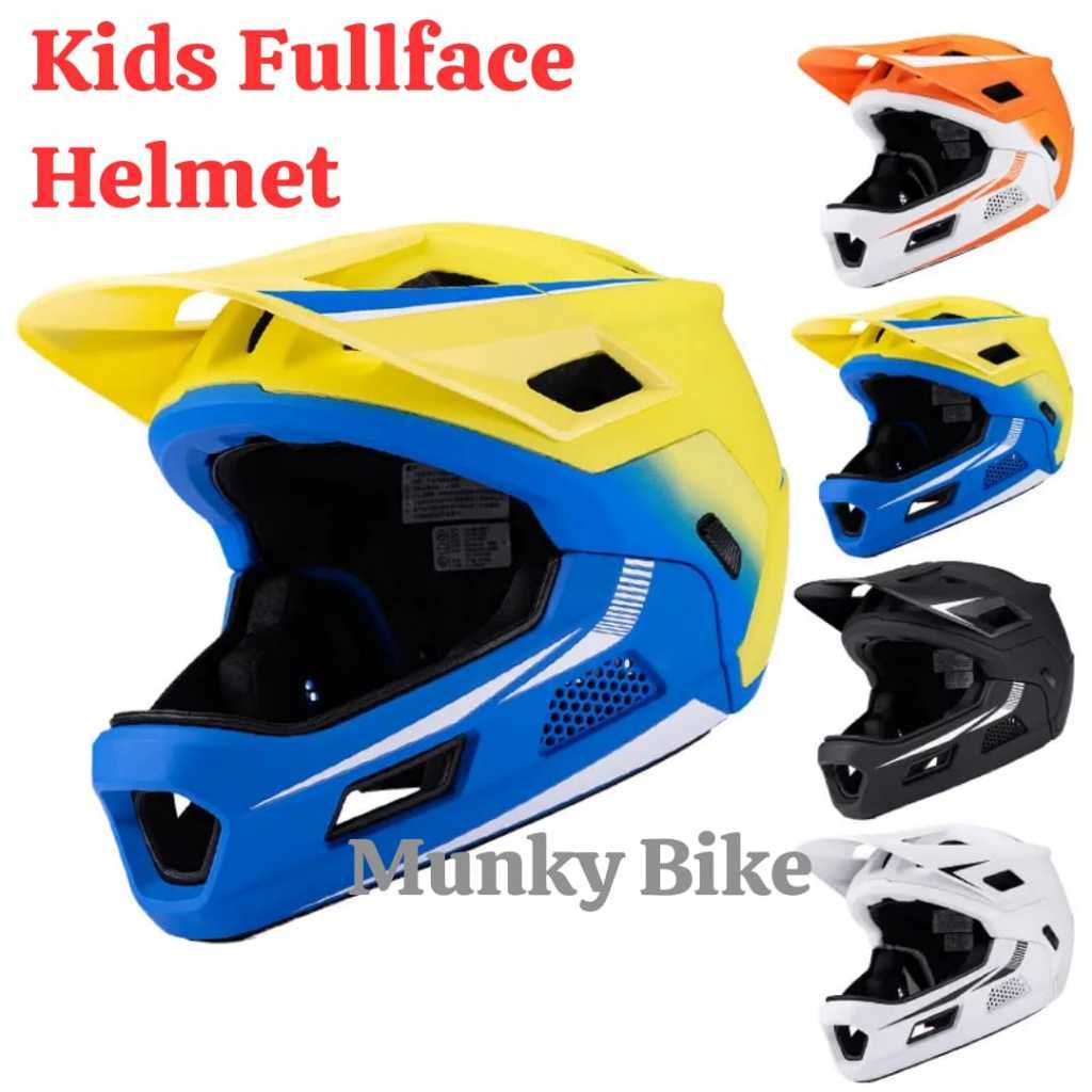 Foto Helm Sepeda Anak Fullface Kids Modullar HT-100 2 in 1 Helmet Full Face Pushbike BMX Downhill